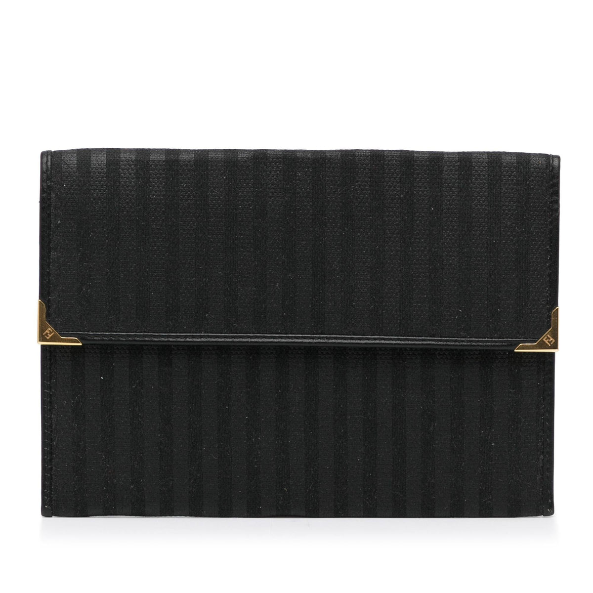 Fendi Striped Canvas Clutch (SHG-LK4Iq8) Rovelle Bags