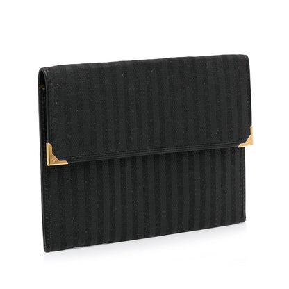 Fendi Striped Canvas Clutch (SHG-LK4Iq8) Rovelle Bags