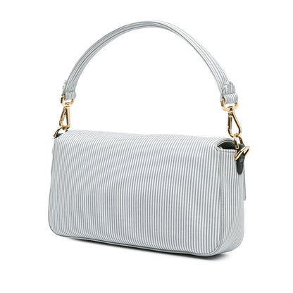 Fendi Striped Jersey Baguette Satchel Rovelle Bags
