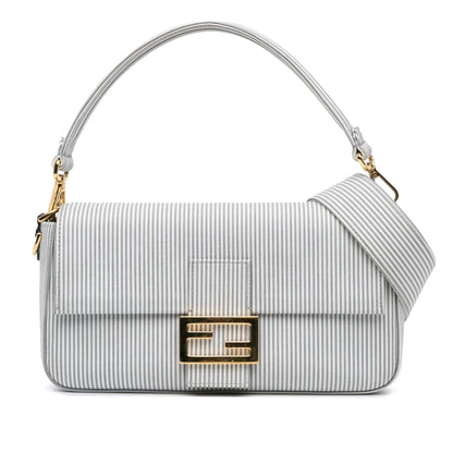 Fendi Baguette Canvas Red Shoulder Bag Style 2 Rovelle Bags