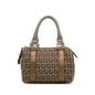 Fendi Studded Zucchino Boston Bag (SHG-q9Lttm) Rovelle Bags