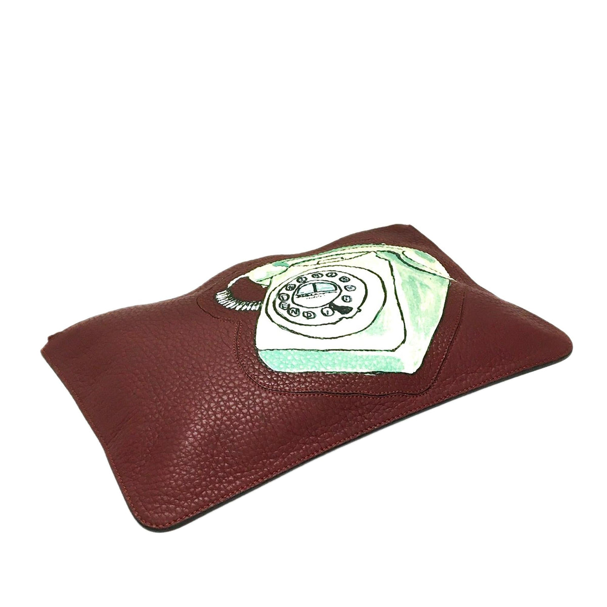 Fendi Telephone Leather Clutch (SHG-yilHZT) Rovelle Bags