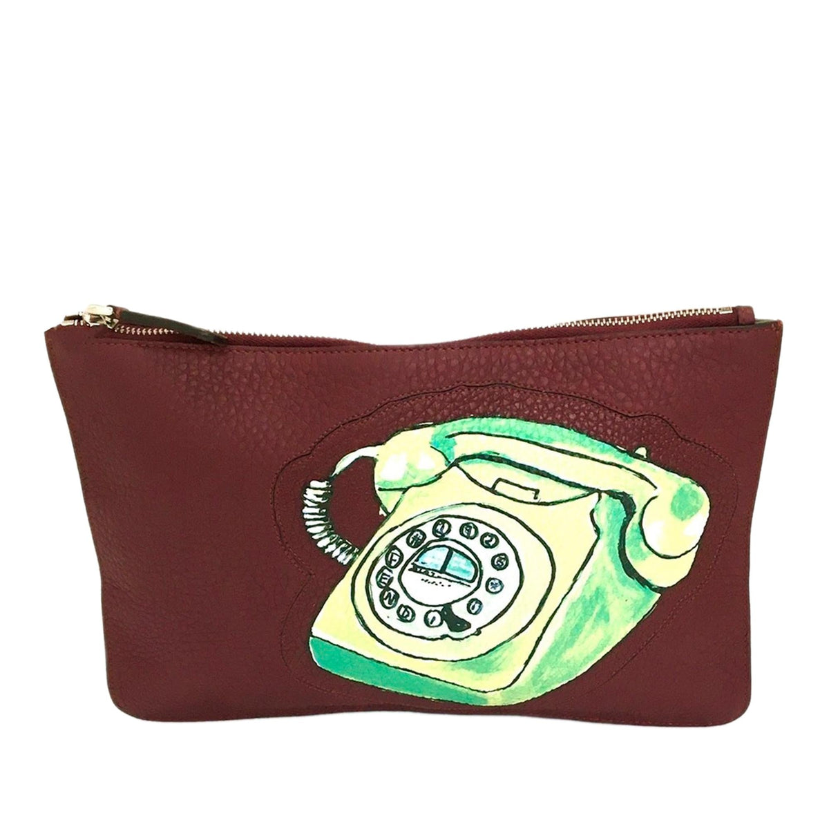 Fendi Telephone Leather Clutch (SHG-yilHZT) Rovelle Bags