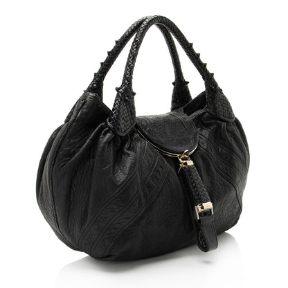 Fendi Perforated FF Calfskin Chef Small Bag Rovelle Bags