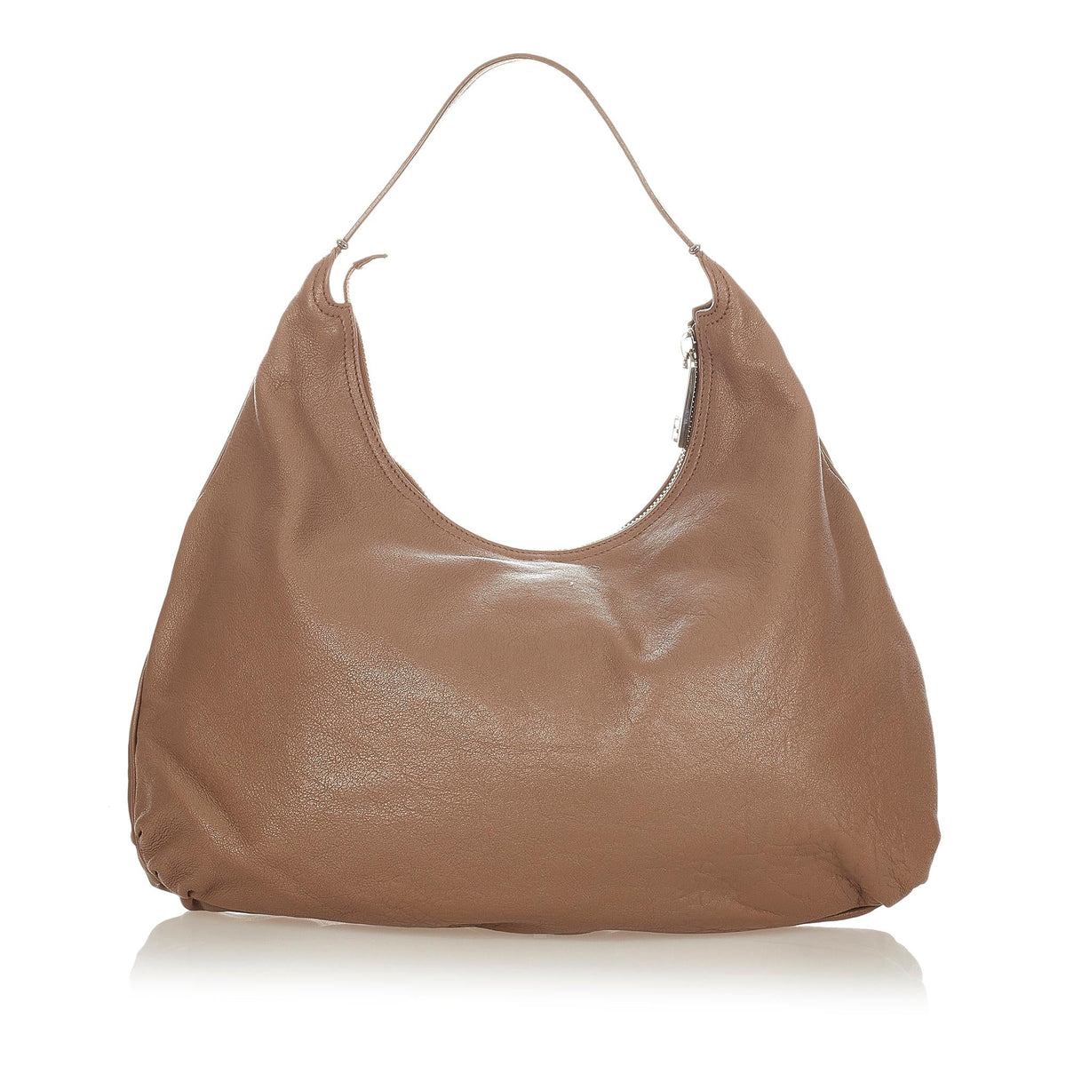 Fendi Unzipped Leather Shoulder Bag (SHG-25226) Rovelle Bags