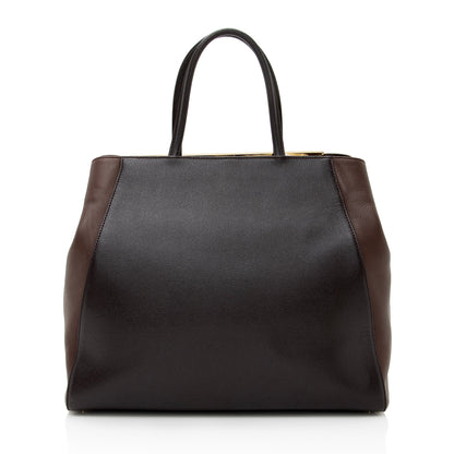 Fendi Vitello Calfskin 2Jours Elite Large Tote (SHF-22596) Rovelle Bags