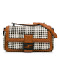 Fendi Woven Leather Chain Baguette Satchel (SHG-DfXa2v) Rovelle Bags