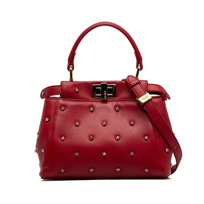 Fendi XS Studded Crystal Stars Peekaboo Iconic Satchel (SHG-qwNGea) Rovelle Bags
