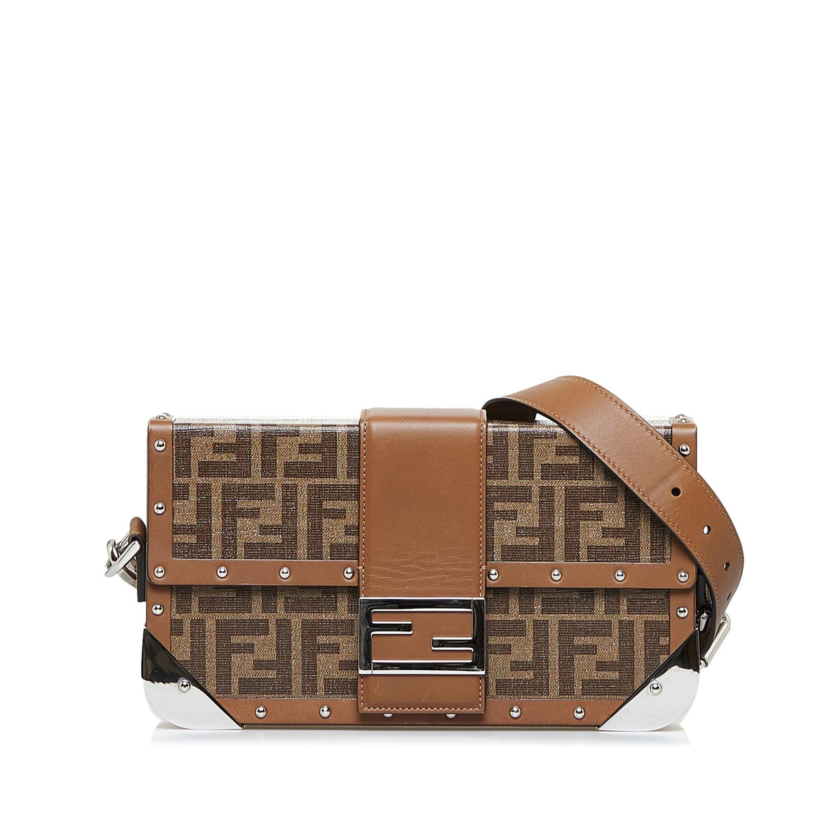 Fendi Baguette Zucca Red Shoulder Bag Zucca Rovelle Bags