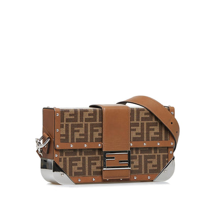 Fendi Baguette Zucca Red Shoulder Bag Zucca Rovelle Bags