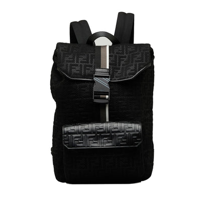 Fendi Zucca Buckle Flap Backpack (SHG-CXXC0L) Rovelle Bags