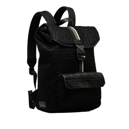 Fendi Zucca Buckle Flap Backpack (SHG-CXXC0L) Rovelle Bags