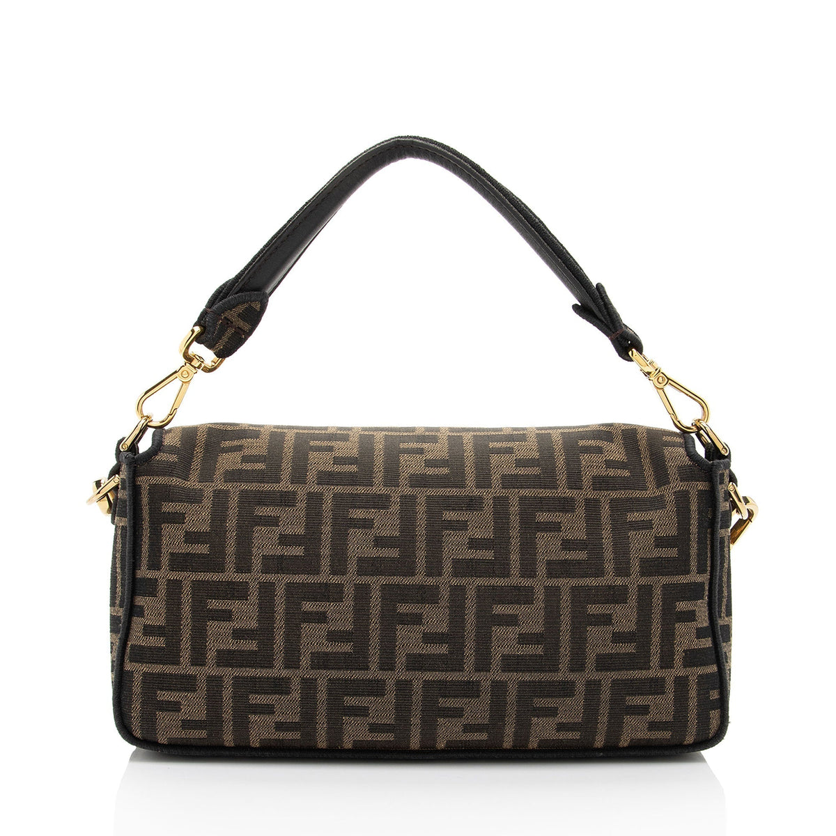Fendi Zucca Calfskin Baguette Shoulder Bag (SHF-J0QlAm) Rovelle Bags