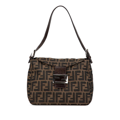Fendi Zucca Canvas Double Flap Mamma Shg-D31Esp Rovelle Bags