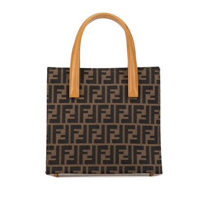 Fendi Zucca Canvas Front Pocket Tote Rovelle Bags