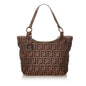 Fendi Zucca Canvas Handbag (SHG-27465) Rovelle Bags