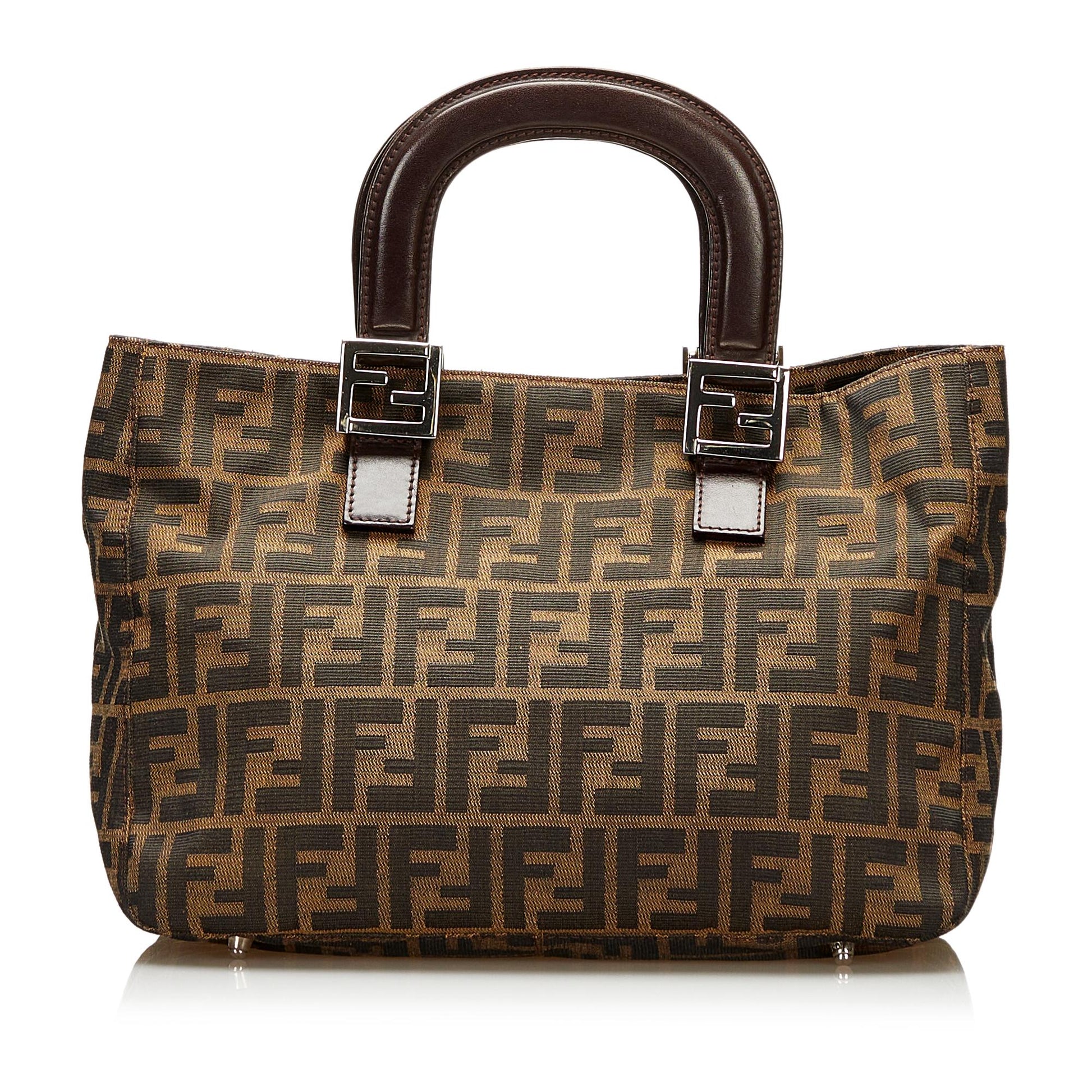 Fendi Zucca Canvas Handbag (SHG-35839) Rovelle Bags