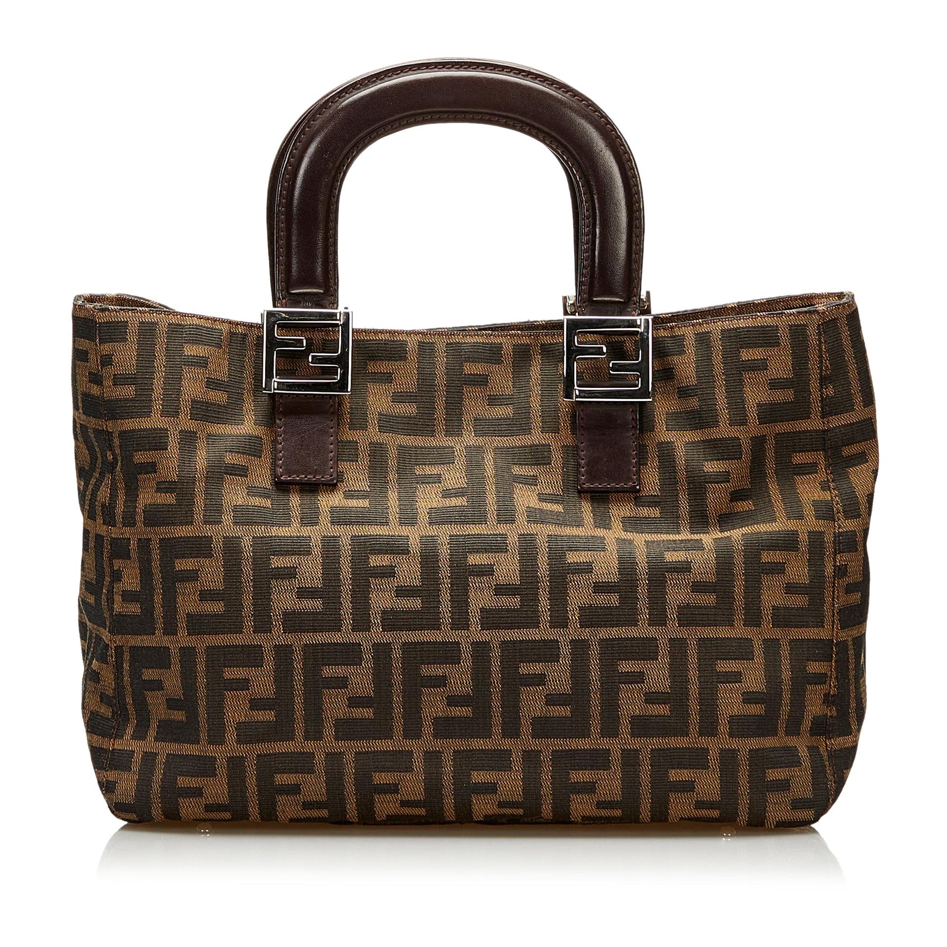 Fendi Zucca Canvas Handbag (SHG-35839) Rovelle Bags