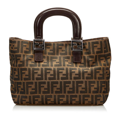 Fendi Zucca Canvas Handbag (SHG-35839) Rovelle Bags