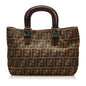 Fendi Zucca Canvas Handbag (SHG-35839) Rovelle Bags