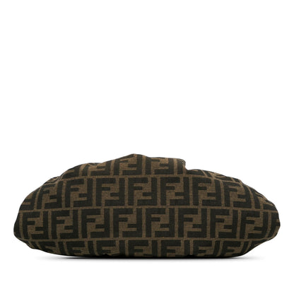 Fendi Zucca Canvas Shell Clutch (SHG-EBnBJ0) Rovelle Bags