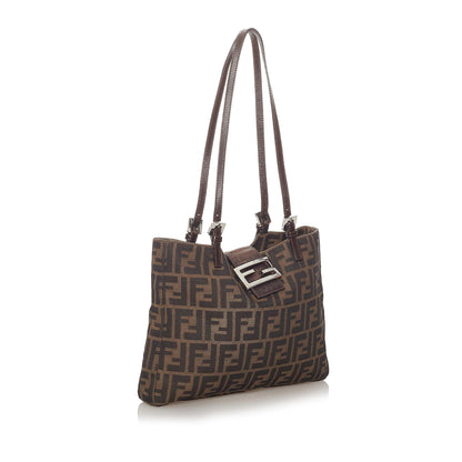 Fendi Zucca Canvas Shoulder Bag (SHG-28055) Rovelle Bags