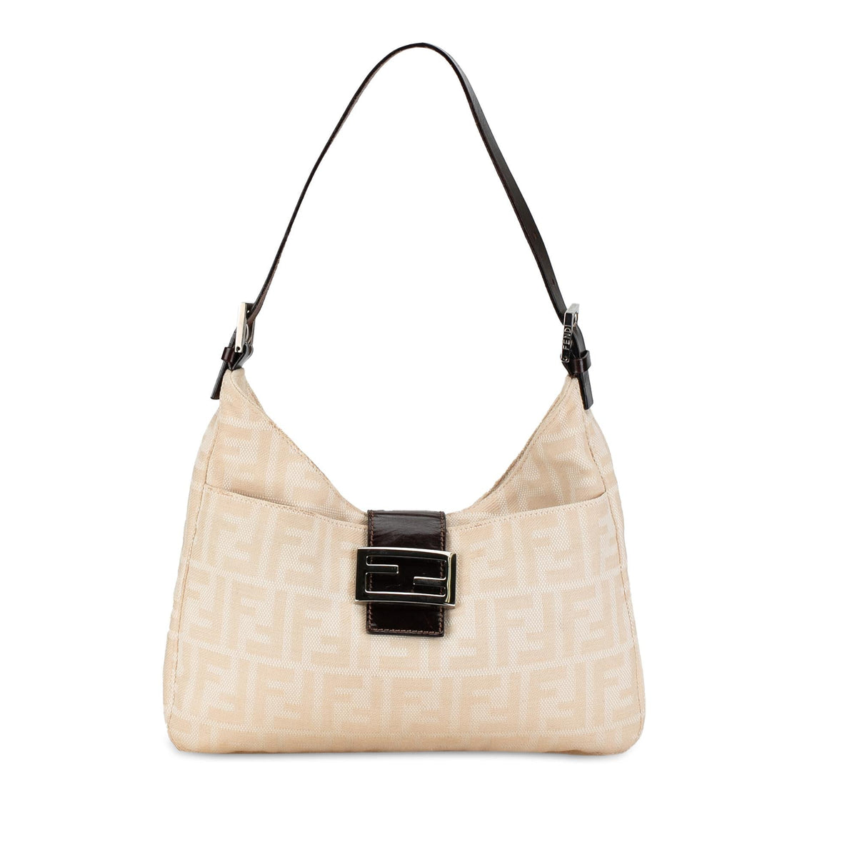 Fendi Zucca Canvas Shoulder Bag (SHG-fcMQey) Rovelle Bags