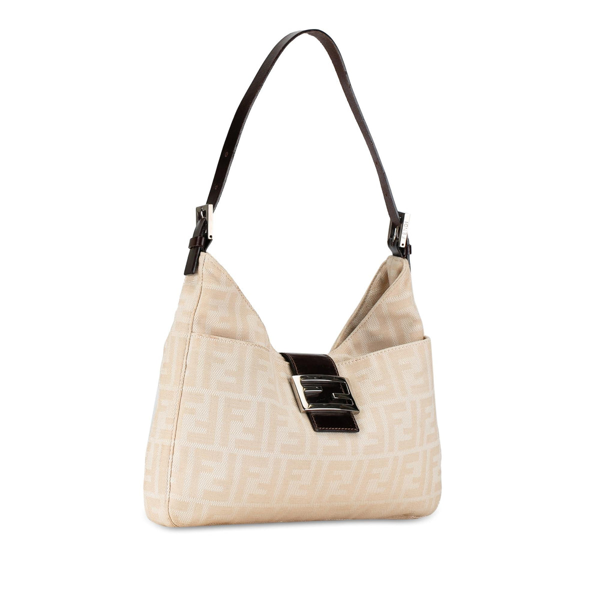 Fendi Zucca Canvas Shoulder Bag (SHG-fcMQey) Rovelle Bags