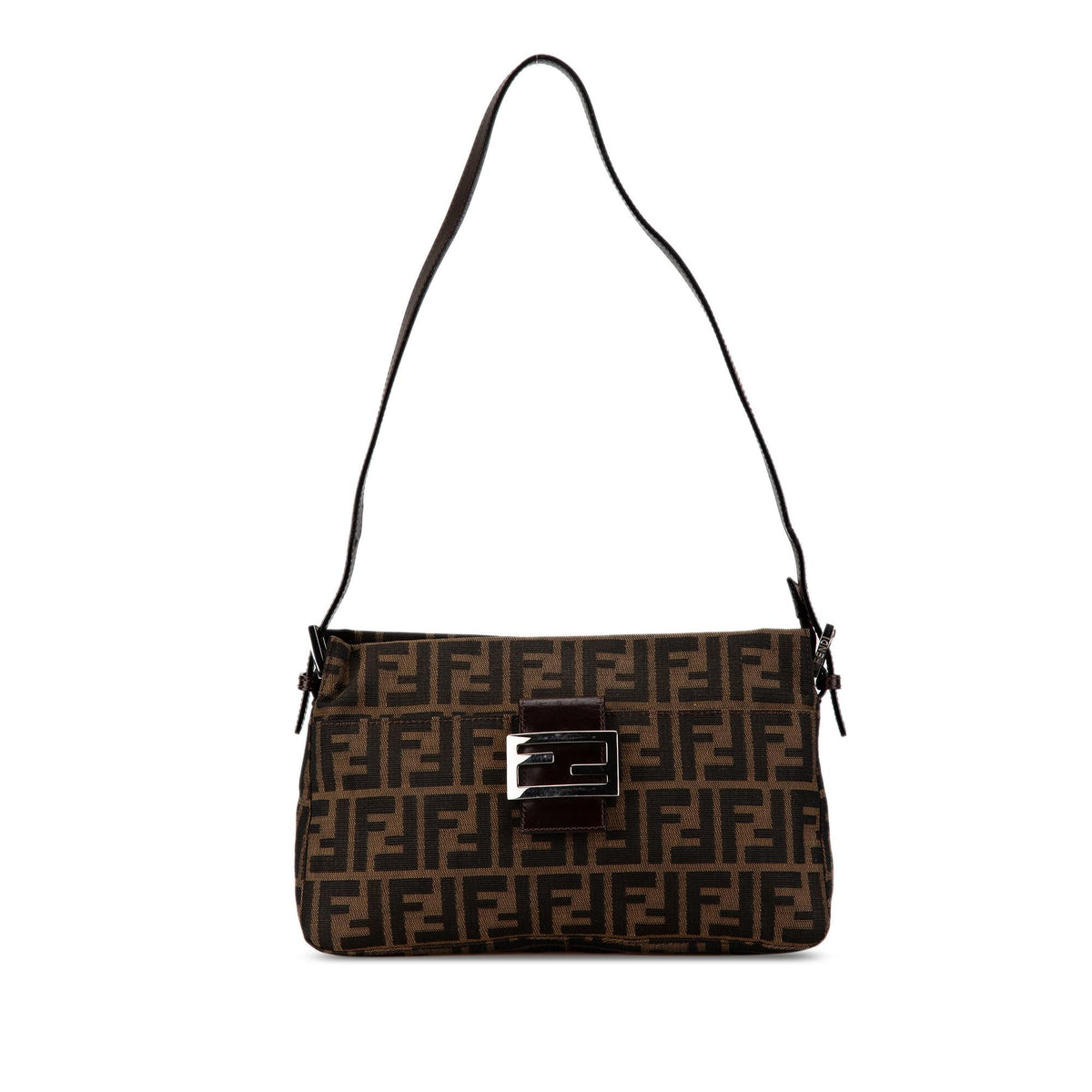 Fendi Zucca Canvas Shoulder Bag (SHG-7QcrUN) Rovelle Bags
