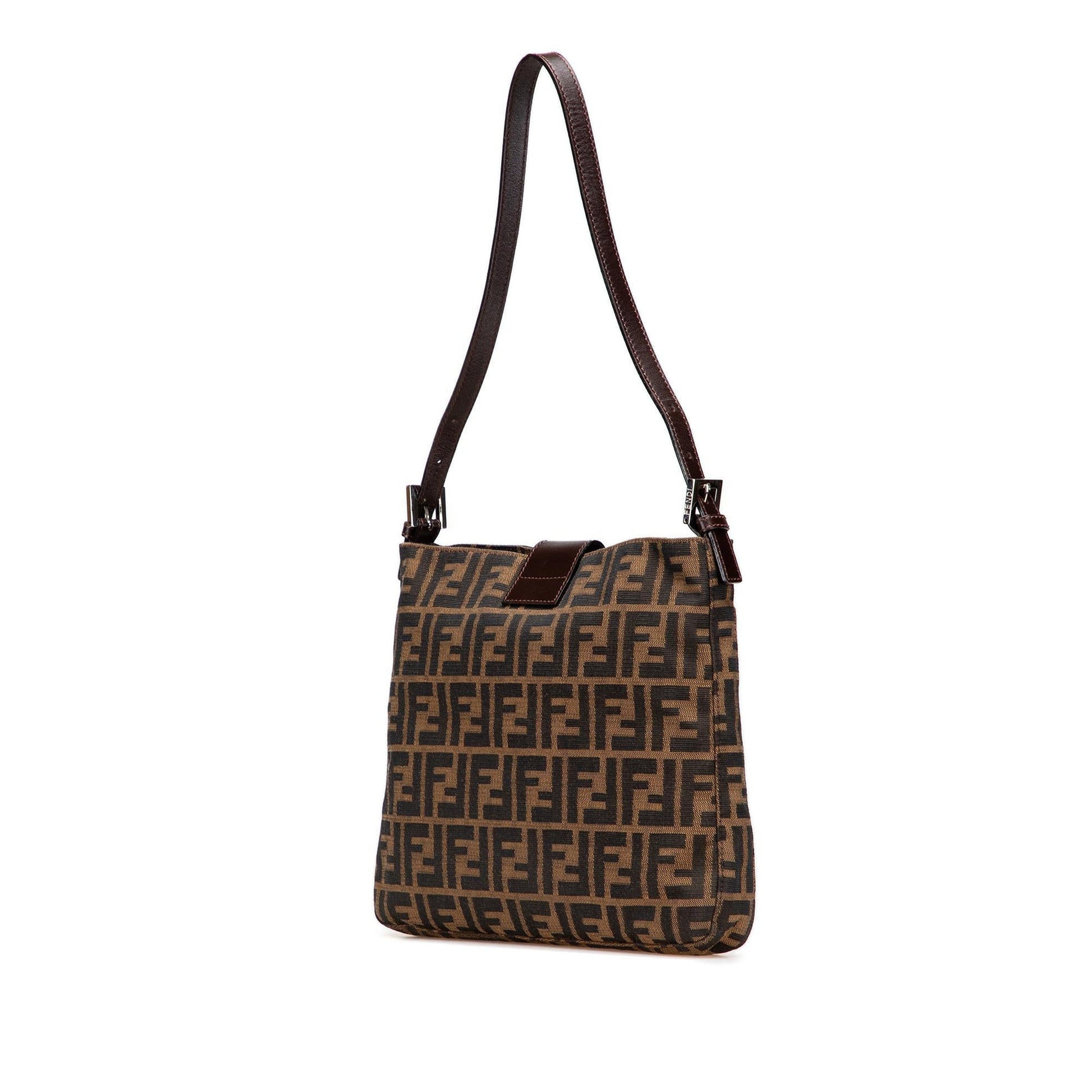 Fendi Luxury Canvas Red Shoulder Bag Style 15 Rovelle Bags