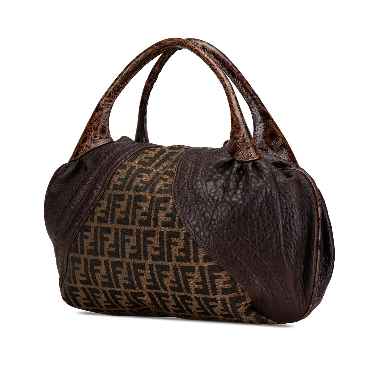 Fendi Zucca Canvas Spy Handbag Rovelle Bags