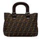 Fendi Zucca Canvas Twins Tote (SHG-LQzCTX) Rovelle Bags