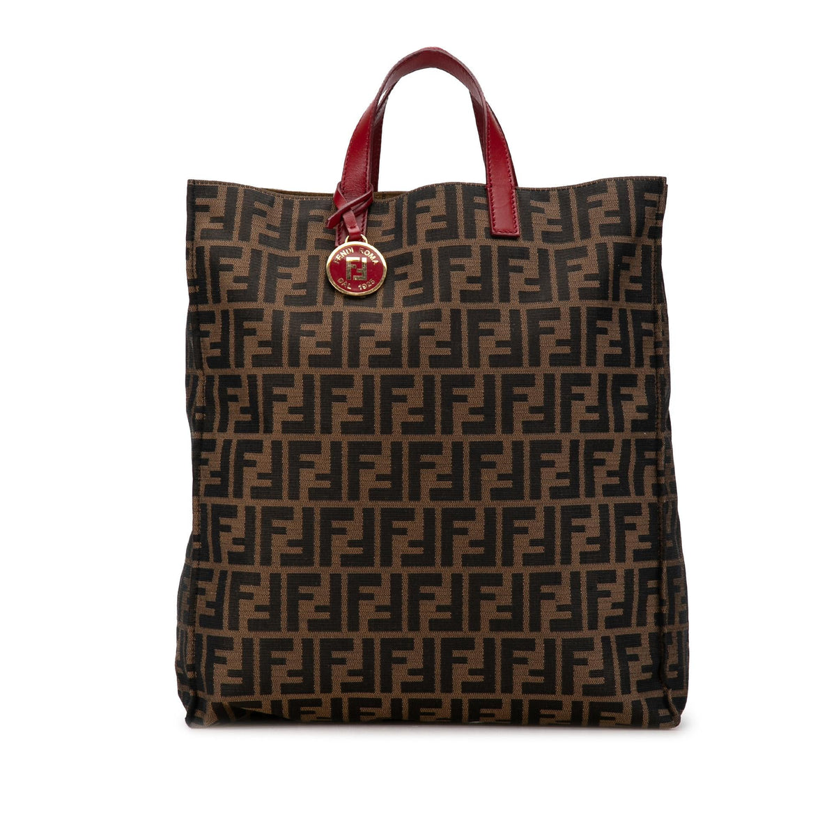Fendi Zucca Canvas Vertical Shopping Tote (SHG-oMb6qG) Rovelle Bags