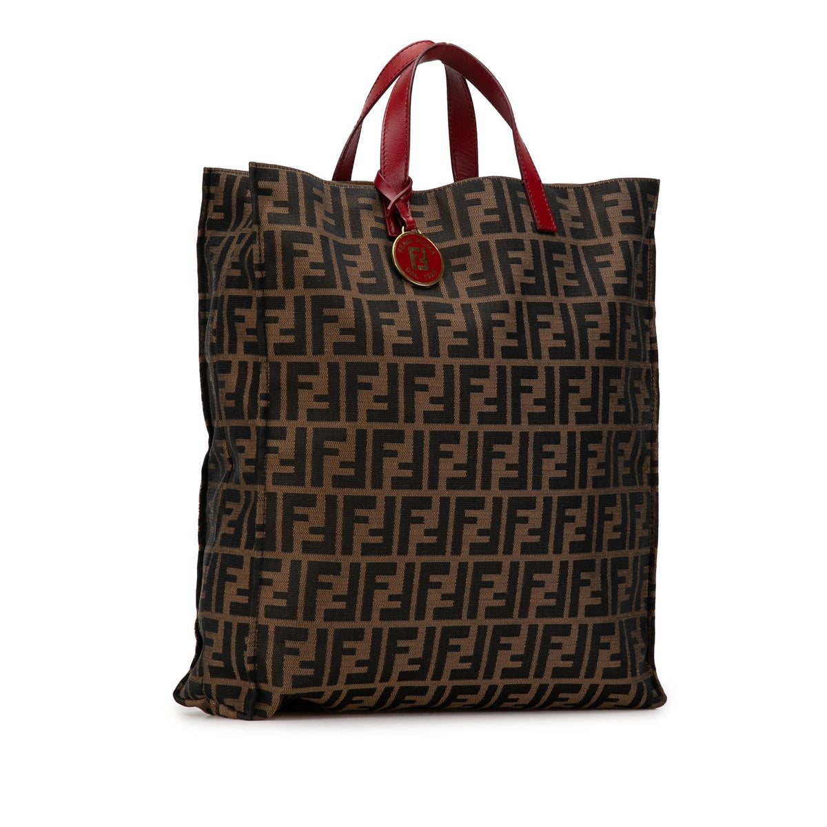 Fendi Zucca Canvas Vertical Shopping Tote (SHG-oMb6qG) Rovelle Bags