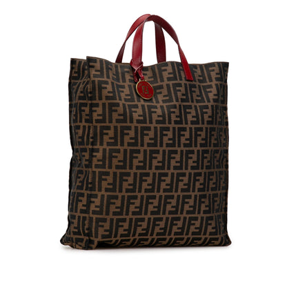 Fendi Zucca Canvas Vertical Shopping Tote (SHG-oMb6qG) Rovelle Bags