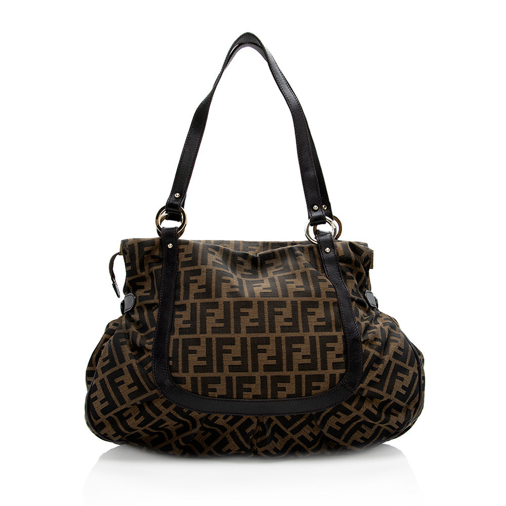 Fendi Zucca Chef Large Shoulder Bag (SHF-18671) Rovelle Bags