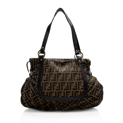 Fendi Zucca Chef Large Shoulder Bag (SHF-18671) Rovelle Bags