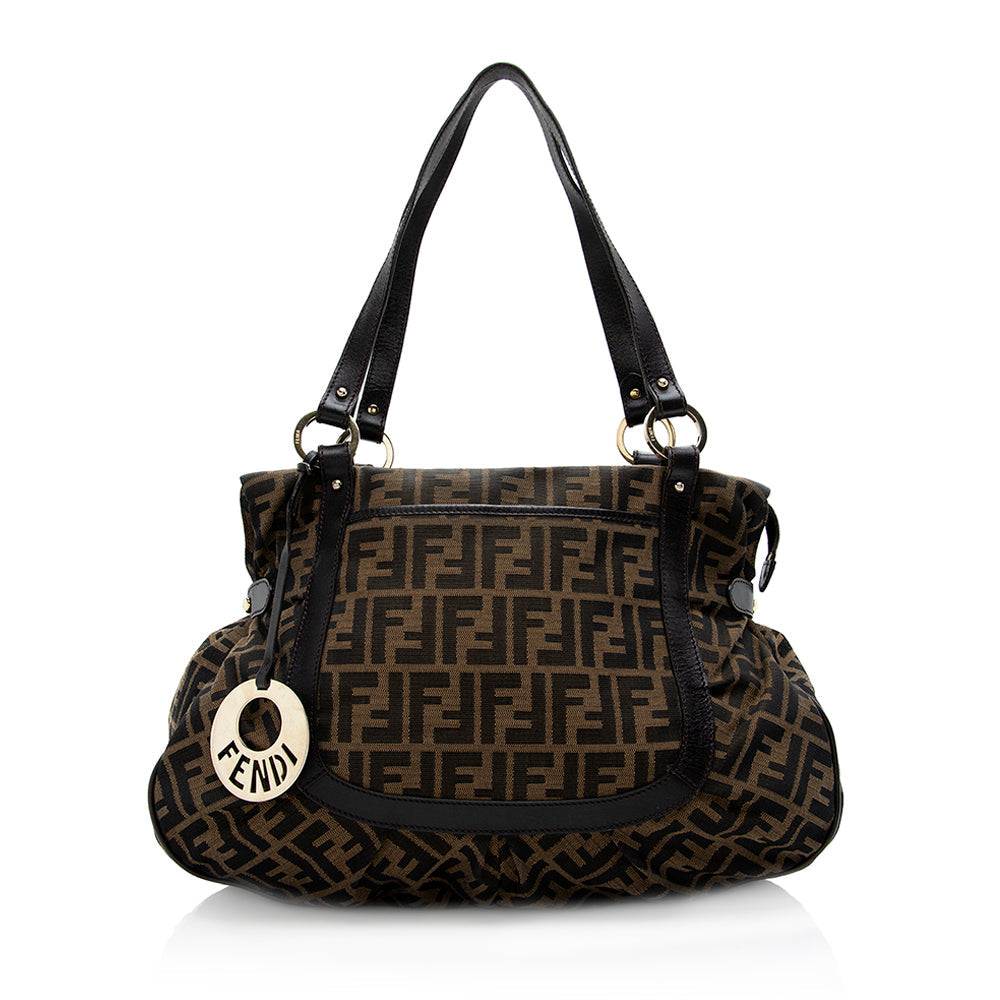 Fendi Zucca Chef Large Shoulder Bag (SHF-18671) Rovelle Bags
