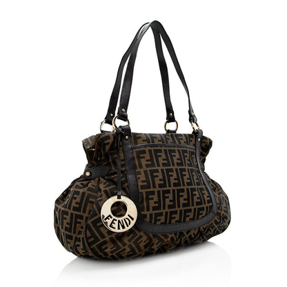 Fendi Zucca Chef Large Shoulder Bag (SHF-18671) Rovelle Bags