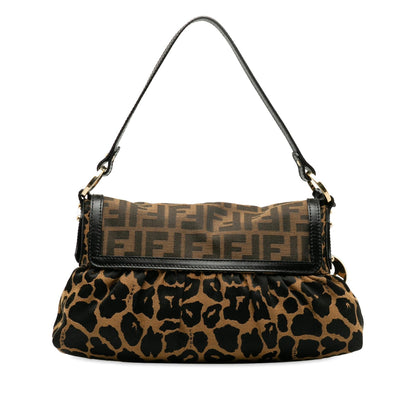 Fendi Zucca Chef Leopard Shoulder Bag (SHG-BxdWir) Rovelle Bags