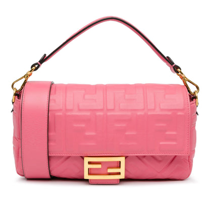 Fendi Zucca Embossed Baguette Satchel (SHG-PnP7Su) Rovelle Bags