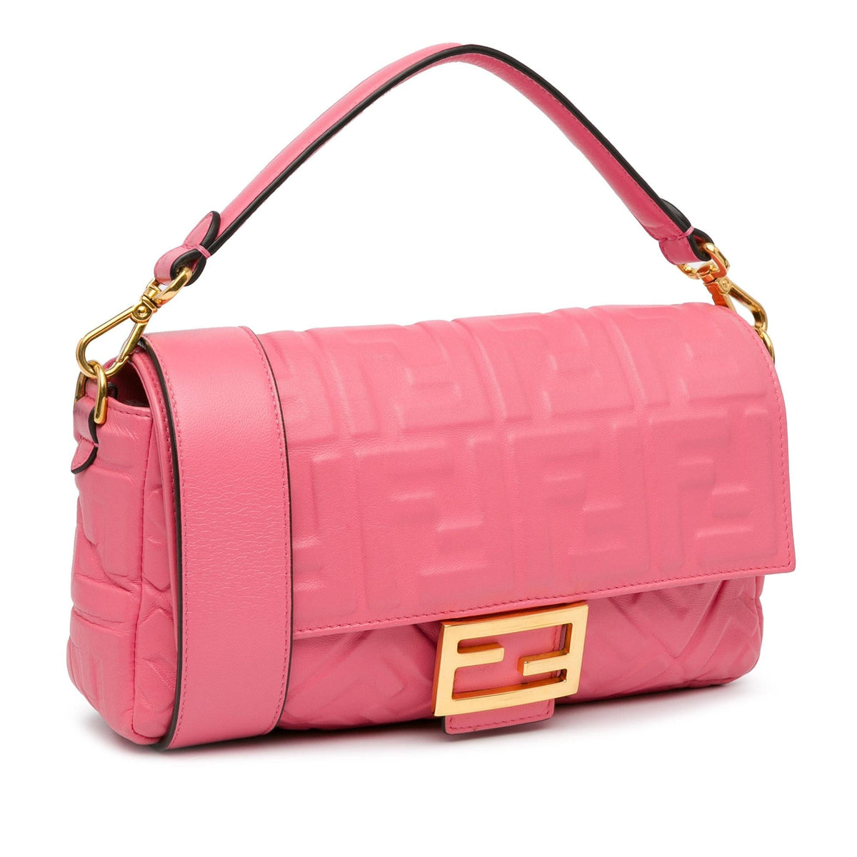 Fendi Zucca Embossed Baguette Satchel (SHG-PnP7Su) Rovelle Bags