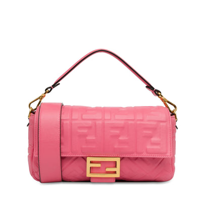 Fendi Zucca Embossed Baguette Satchel (SHG-dNovMe) Rovelle Bags