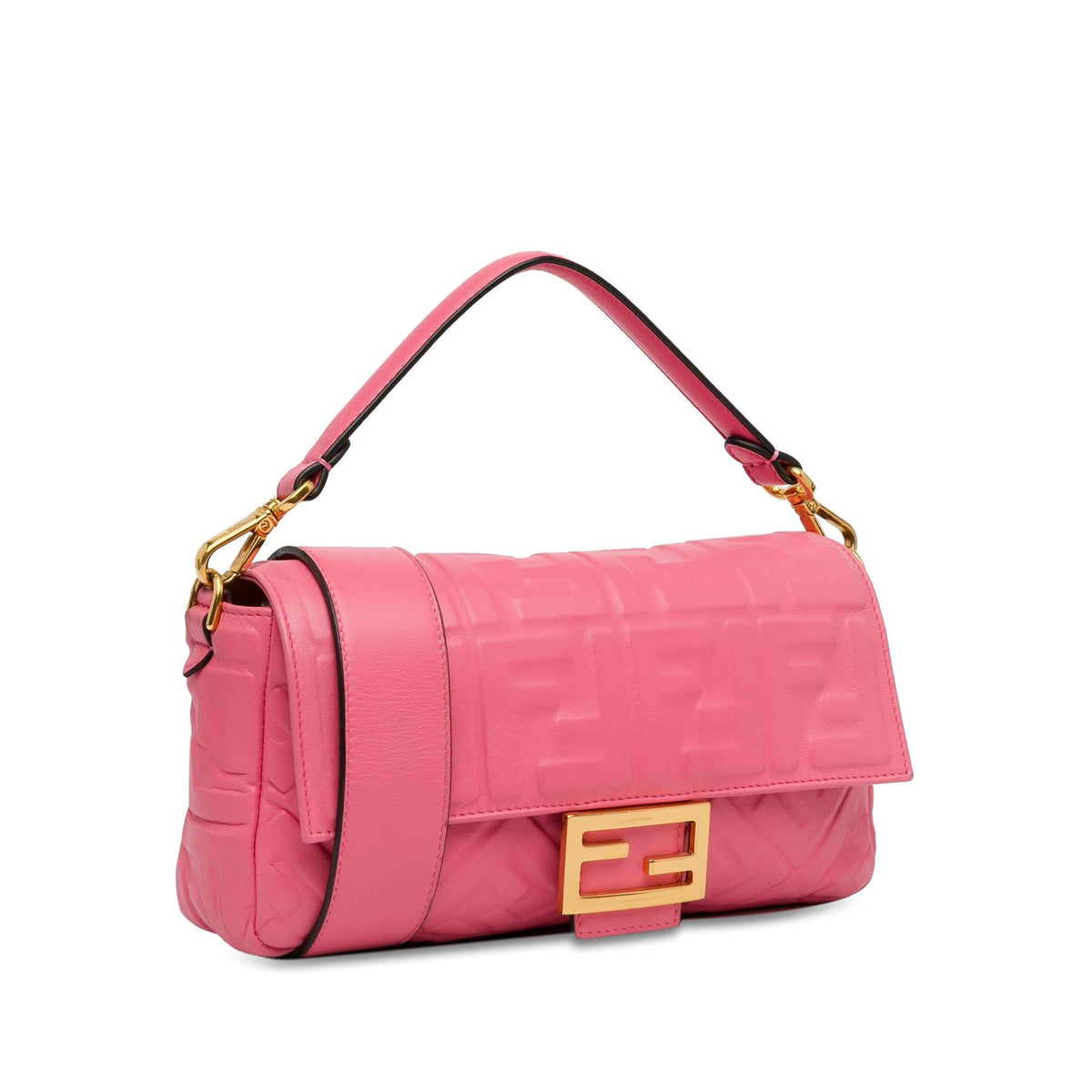 Fendi Zucca Embossed Baguette Satchel (SHG-dNovMe) Rovelle Bags
