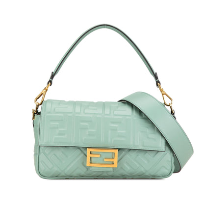 Fendi Zucca Embossed Baguette Satchel Shg-Gboflu Rovelle Bags