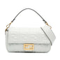 Fendi Zucca Embossed Baguette Satchel Rovelle Bags