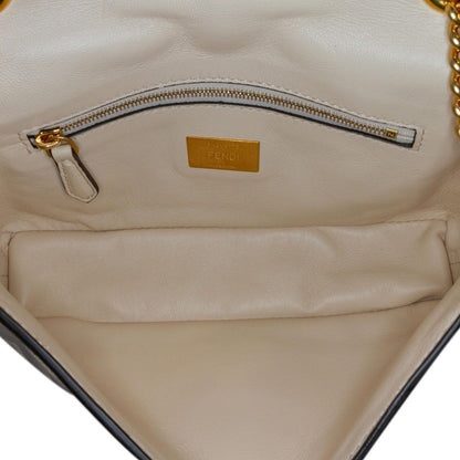 Fendi Zucca Embossed Chain Midi Baguette (SHG-InpXQw) Rovelle Bags