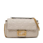 Fendi Zucca Embossed Chain Midi Baguette (SHG-InpXQw) Rovelle Bags