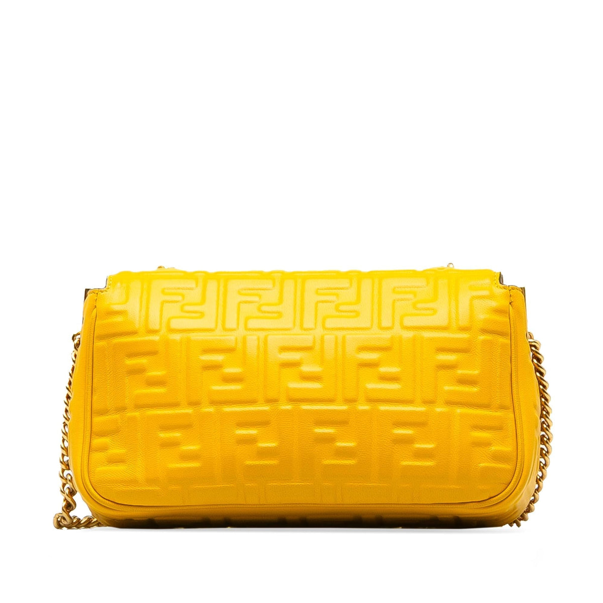 Fendi Zucca Embossed Chain Midi Baguette (SHG-eLWxI9) Rovelle Bags