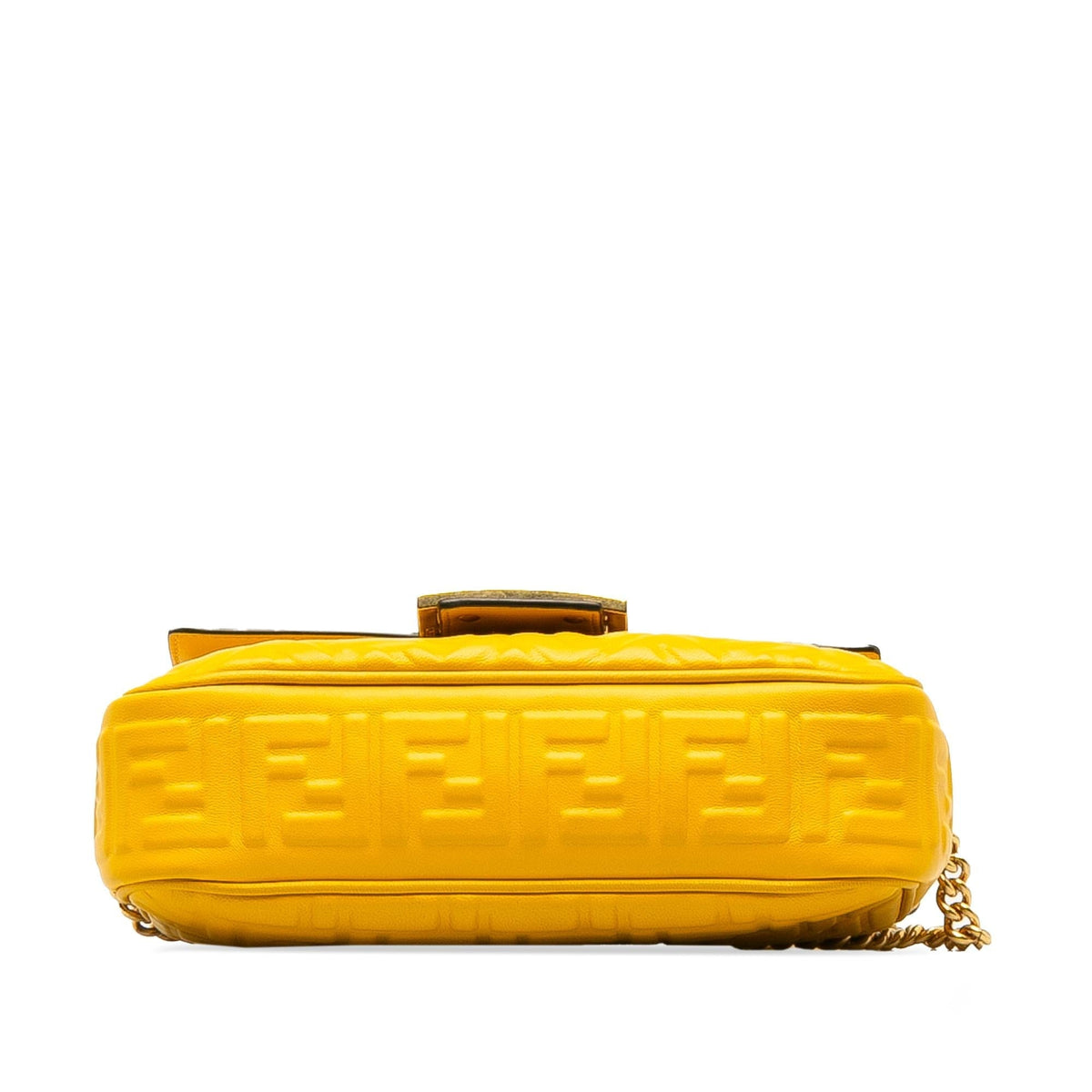 Fendi Zucca Embossed Chain Midi Baguette (SHG-eLWxI9) Rovelle Bags